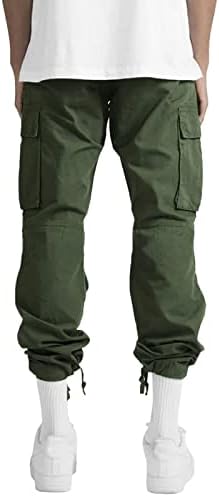Cargo Pants for Men, Mens Cargo Pants Casual Joggers Athletic Pants Cotton Loose Straight Sweatpants with Pockets - Image 3