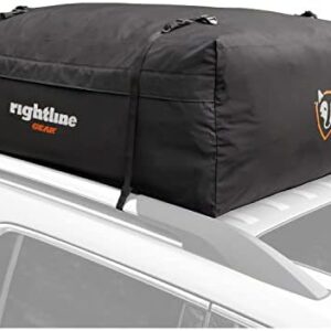 Rightline Gear Range 3 Weatherproof Rooftop Cargo Carrier for Top of Vehicle, Attaches With or Without Roof Rack, 18 Cubic Feet, Black