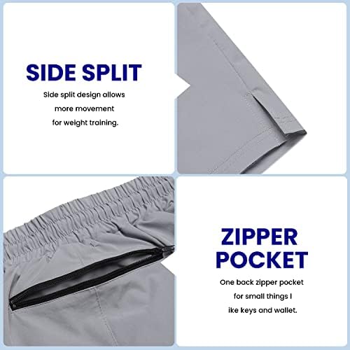 COOFANDY Men's 2 Pack Gym Workout Shorts Quick Dry Bodybuilding Weightlifting Pants Training Running Jogger with Pockets - Image 6