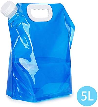 Redmoon 4Pcs 5L Collapsible Water Container, BPA Free,Outdoor Folding Travel Climbing Camp Emergency Water Bag Container Package for Sport Camping Riding Mountaineer, Food Grade - Image 7