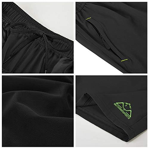 Rdruko Men's Quick Dry Hiking Shorts Lightweight Running Gym Outdoor Active Shorts with Zipper Pockets - Image 6