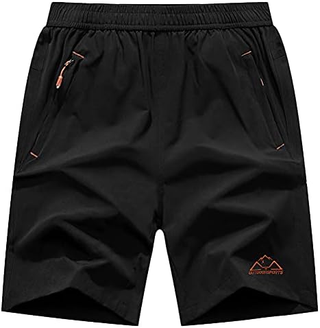 TBMPOY Men's 7'' Running Hiking Shorts Quick Dry Athletic Gym Outdoor Sports Short Zipper Pockets