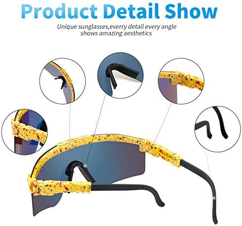 Polarized Sports Sunglasses Youth UV400 Cycling Glasses Outdoor Recreation Windproof Goggles for Women and Men - Image 2