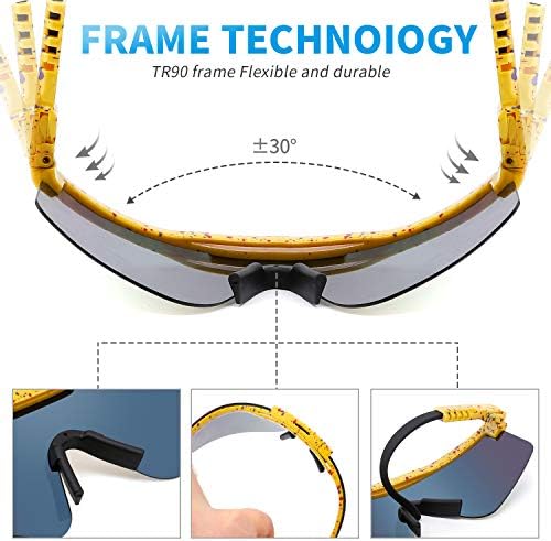 Polarized Sports Sunglasses Youth UV400 Cycling Glasses Outdoor Recreation Windproof Goggles for Women and Men - Image 3