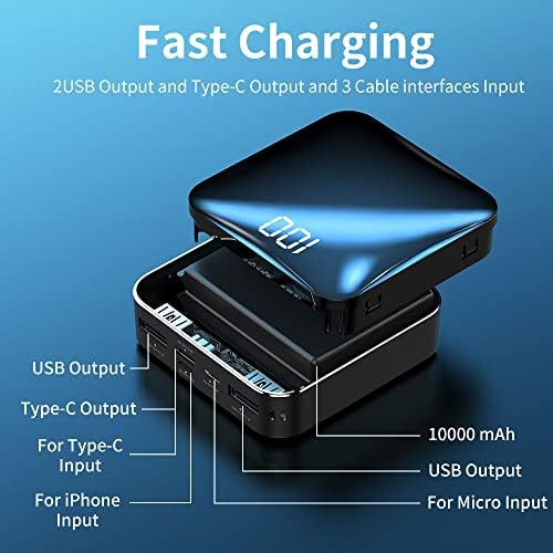 T-CORE Power Bank The Smallest and Lightest 10000mAh External Battery Ultra-Compact High-Speed Charging Technology Portable Charger for iPhone, Samsung Galaxy and More - Image 3