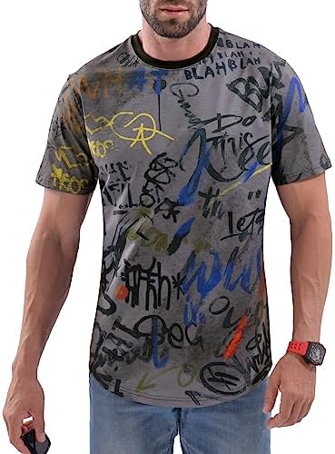 DEOLAX Mens T Shirt Men‘s Fashion Crew Neck T-Shirts Casual Classic Tees Men Short Sleeve Longline Hipster Hip Hop Tee - Image 2