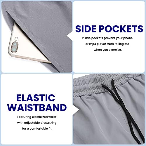 COOFANDY Men's 2 Pack Gym Workout Shorts Quick Dry Bodybuilding Weightlifting Pants Training Running Jogger with Pockets - Image 5