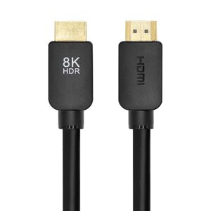 Monoprice 8k HDMI Cable - 3 Feet - Black (No Logo) | Ultra High Speed, 8k@60Hz, 48Gbps, Dynamic HDR, eARC, Compatible with Sony PS5, Xbox Series X, and Xbox Series S