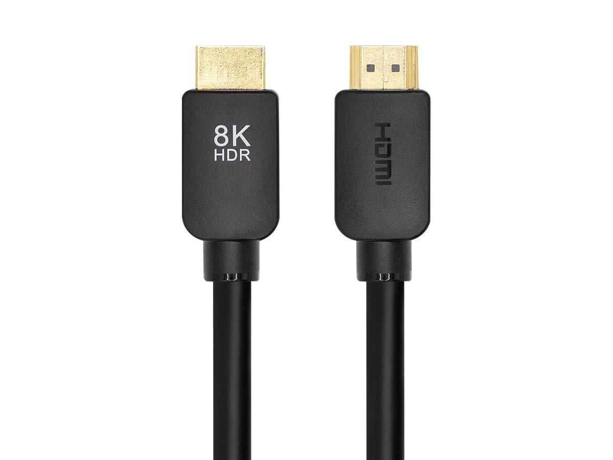 Monoprice 8k HDMI Cable - 3 Feet - Black (No Logo) | Ultra High Speed, 8k@60Hz, 48Gbps, Dynamic HDR, eARC, Compatible with Sony PS5, Xbox Series X, and Xbox Series S