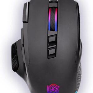 Wired Mouse for Gaming, RGB Lighting, Claw Grip Design, Adjustable DPI, Rapid Trigger & Sniper Buttons, Computer/Laptop – Black