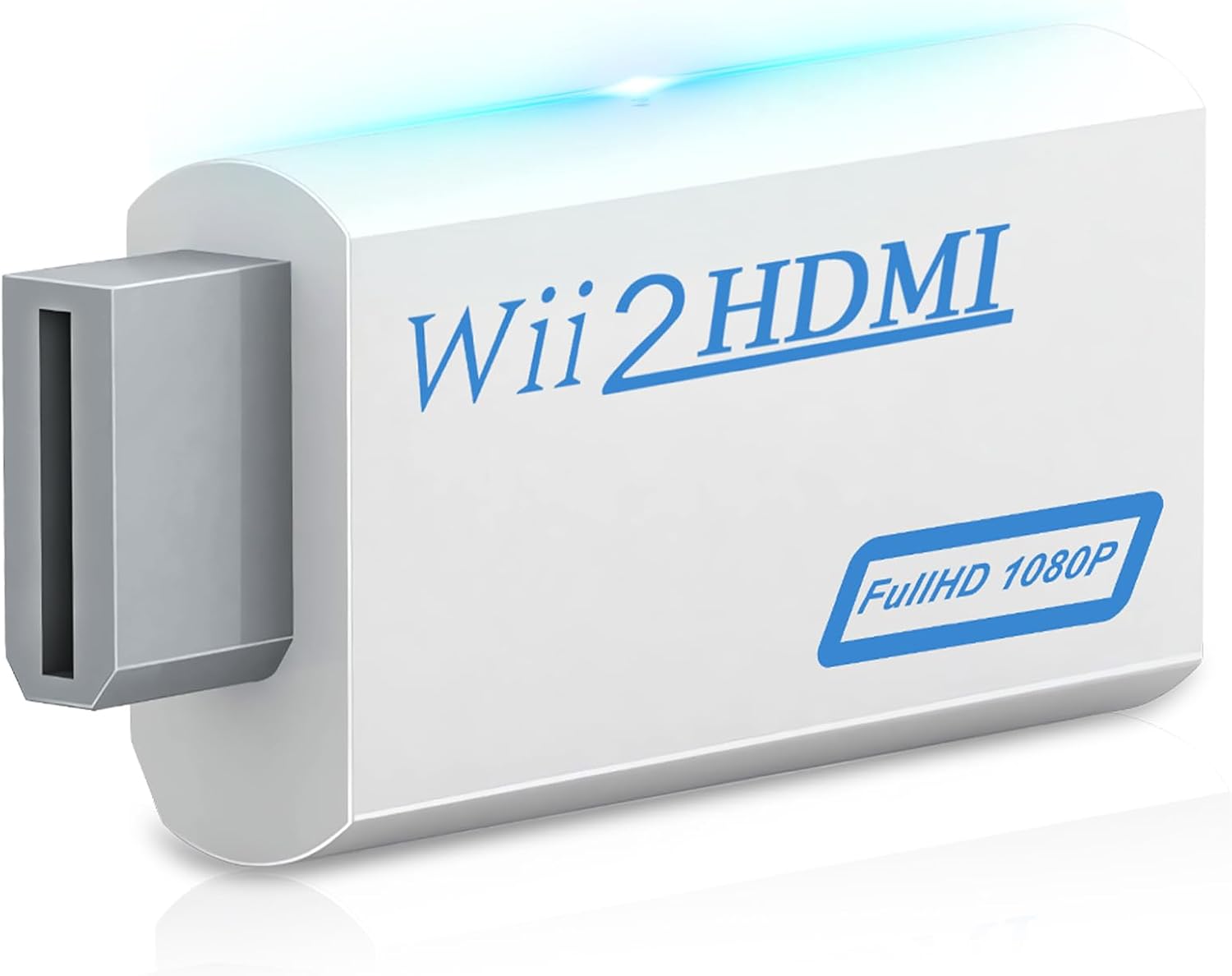 Herfair Wii to HDMI Adapter, 1080P Wii HDMI Adapter, Wii2HDMI Converter for Nintendo Wii/Wii U, Supports All Display Modes with 3.5mm Audio Jack Connector to HDTV Smart TV