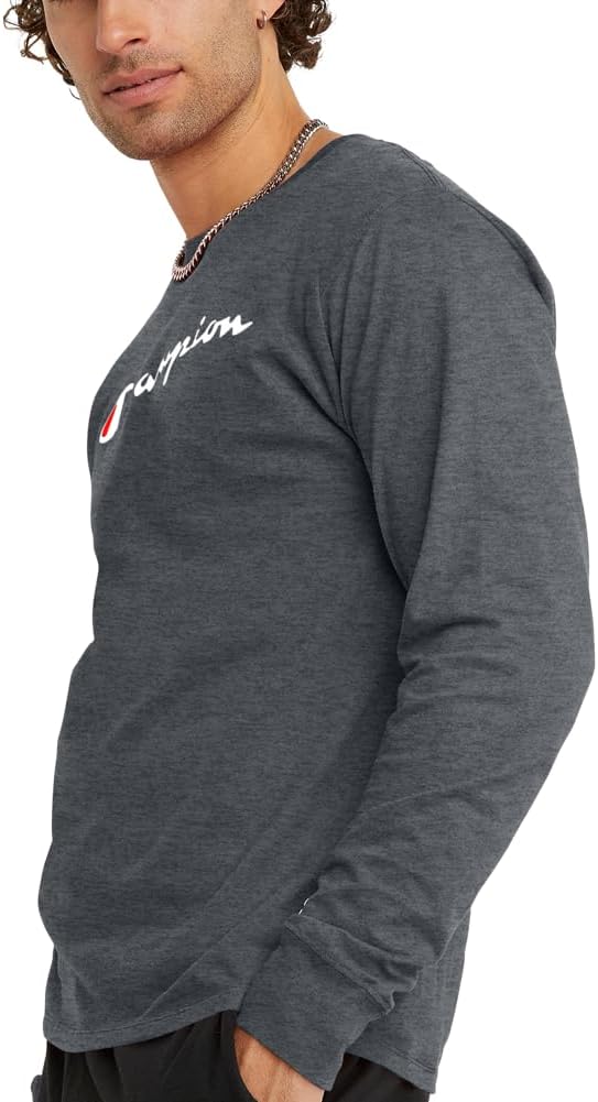Champion Men's Long Sleeve T-shirt, Classic T-shirt for Men (Reg. Or Big & Tall) - Image 3