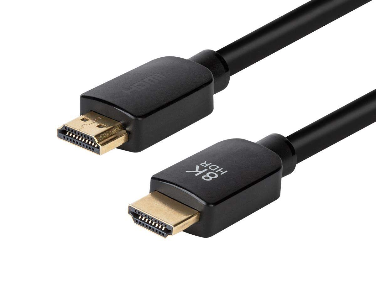 Monoprice 8k HDMI Cable - 3 Feet - Black (No Logo) | Ultra High Speed, 8k@60Hz, 48Gbps, Dynamic HDR, eARC, Compatible with Sony PS5, Xbox Series X, and Xbox Series S - Image 2
