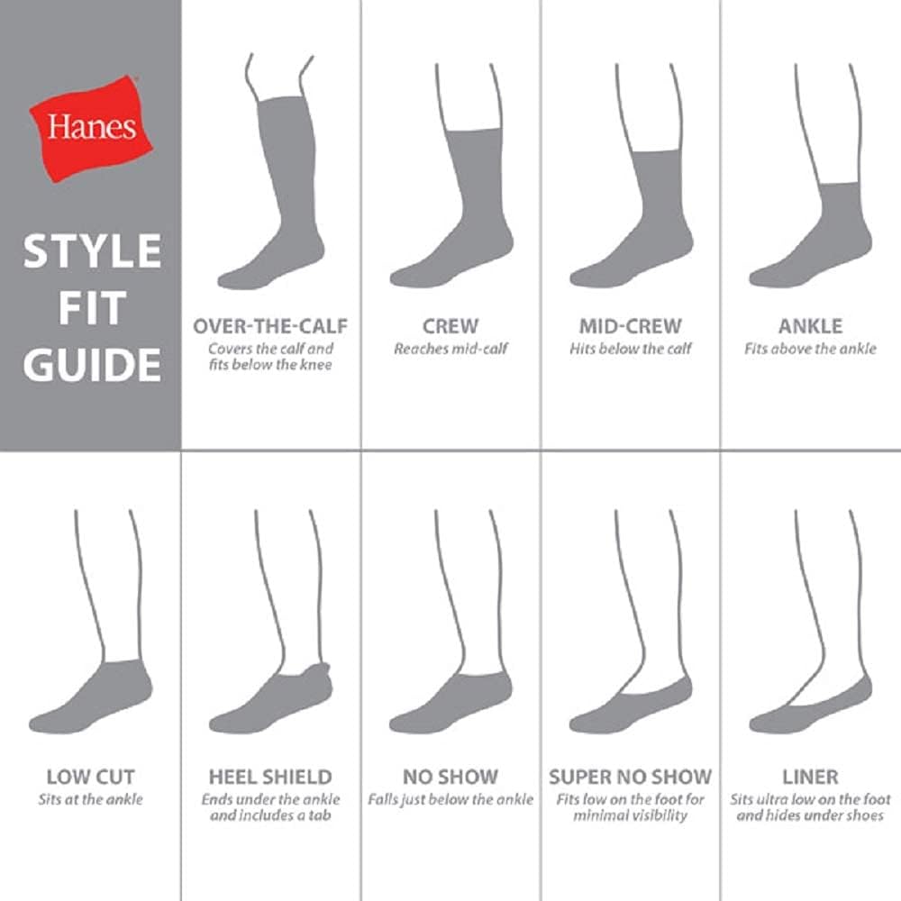 Hanes mens Max Cushioned Crew Socks, Moisture-wicking With Odor Control, Multi-packCrew Sock - Image 4