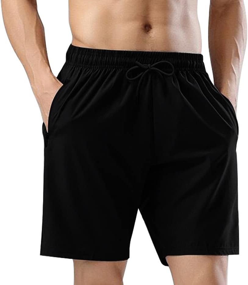 Mens Gym Workout Shorts Quick Dry Lightweight Athletic Shorts for Training Running with Zipper Pockets - Image 2