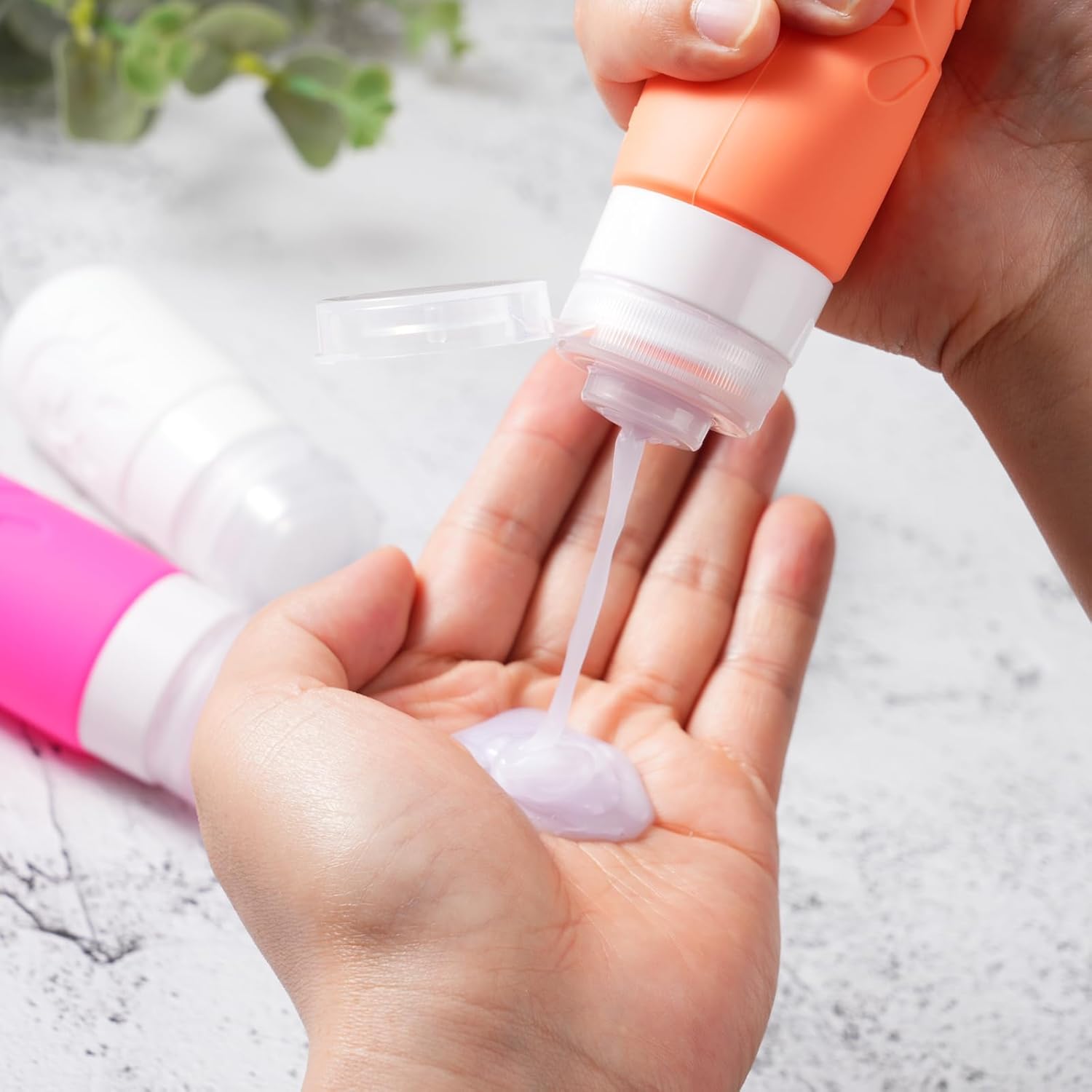 18 Pack travel Bottles for Toiletries, TSA Approved Silicone Travel Containers Leak Proof Refillable Travel Accessories for Shampoo Conditioner Lotion Body Wash(Multicolored D) - Image 6