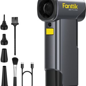 Fanttik B10 Pro Max Electric Air Duster, 130000RPM Brushless Motor, Compressed Air Duster, 6 Gears Adjustable, One-tap Booster, 28.8Wh Rechargeable Battery, Electric Duster for PC, Car, House, Outdoor