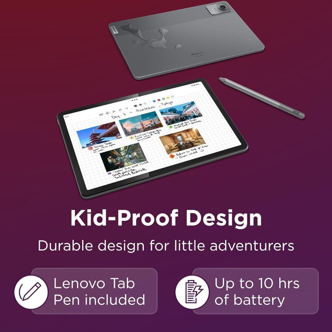 Lenovo Tab M11, 11” Display, MediaTek Helio G88 Octa-Core, 4GB RAM, 64GB SSD, 1920x1200 px, Ambient Light-Sensor, 10 Hour Battery, Comes w/Pen, Luna Grey - Image 4