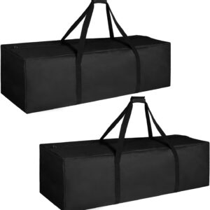 COOLBEBE 60" Sports Duffle Bag - 332L 2PCS Extra Large Travel Duffel Luggage Bag with Upgrade Zipper, Sturdy & Water Resistant Long Duffle Bag for Camping Moving (Black 60inch 2Pack)