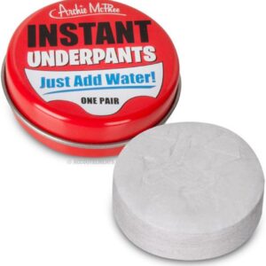 Archie Mcphee Instant underpants. Just add water one pair