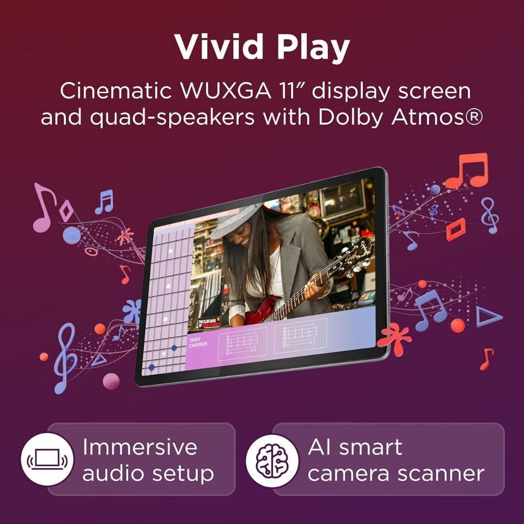 Lenovo Tab M11, 11” Display, MediaTek Helio G88 Octa-Core, 4GB RAM, 64GB SSD, 1920x1200 px, Ambient Light-Sensor, 10 Hour Battery, Comes w/Pen, Luna Grey - Image 3