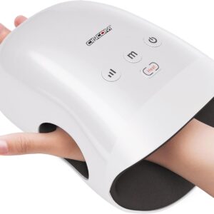 CINCOM Hand Massager - Cordless Hand Massager with Heat and Compression for Arthritis and Carpal Tunnel, Gifts for Women(White)