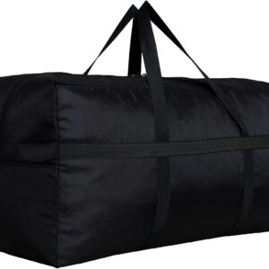 Extra Large Storage Duffle Bag with Zippers and Handles, Big Foldable Duffle Bag for Travel