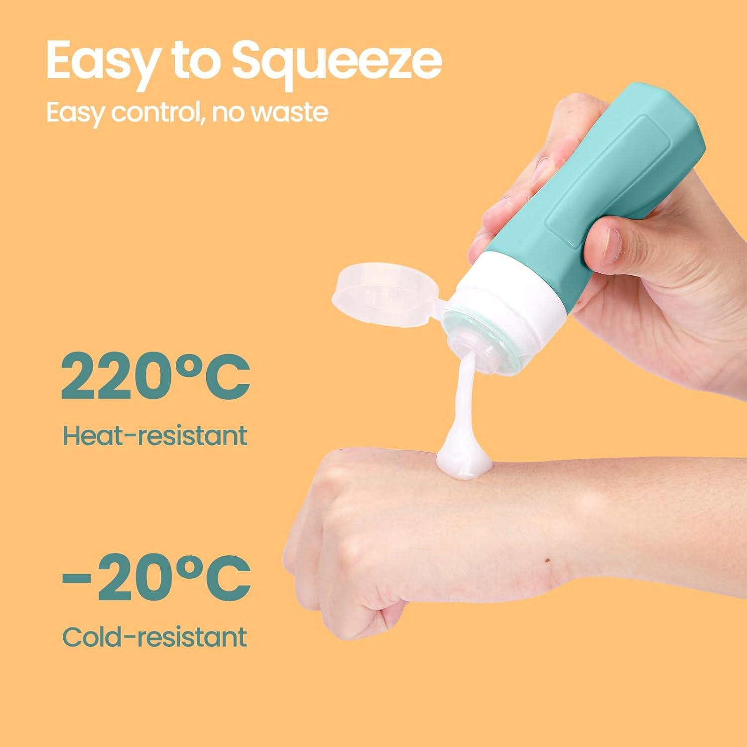 17Pack Travel Containers for Toiletries, TSA Approved Silicone Travel Shampoo and Conditioner Bottles, Leak Proof Refillable Squeeze Bottles Traveling Essentials for Women & Men - Multicolored - Image 8