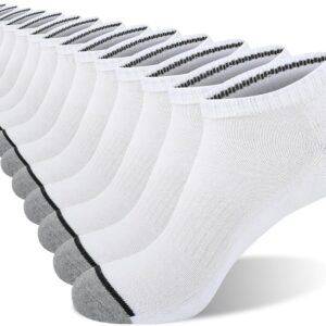 COOVAN 8 Pairs Mens Ankle Socks Low Cut Breathable Casual Socks for Men