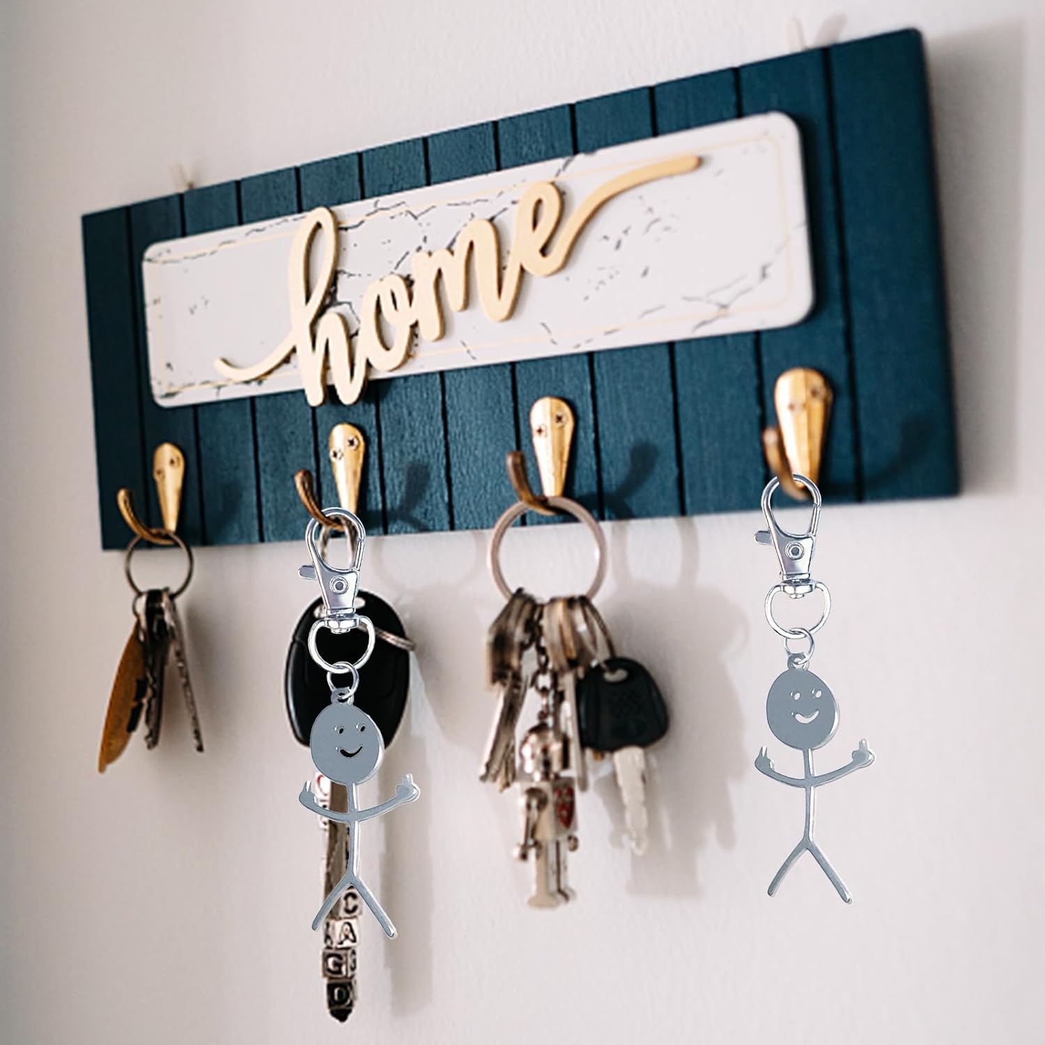 Funny Gag Gifts Stocking Stuffers for Men Women, Christmas White Elephant Gifts for Adults, Middle Finger keychain - Image 4