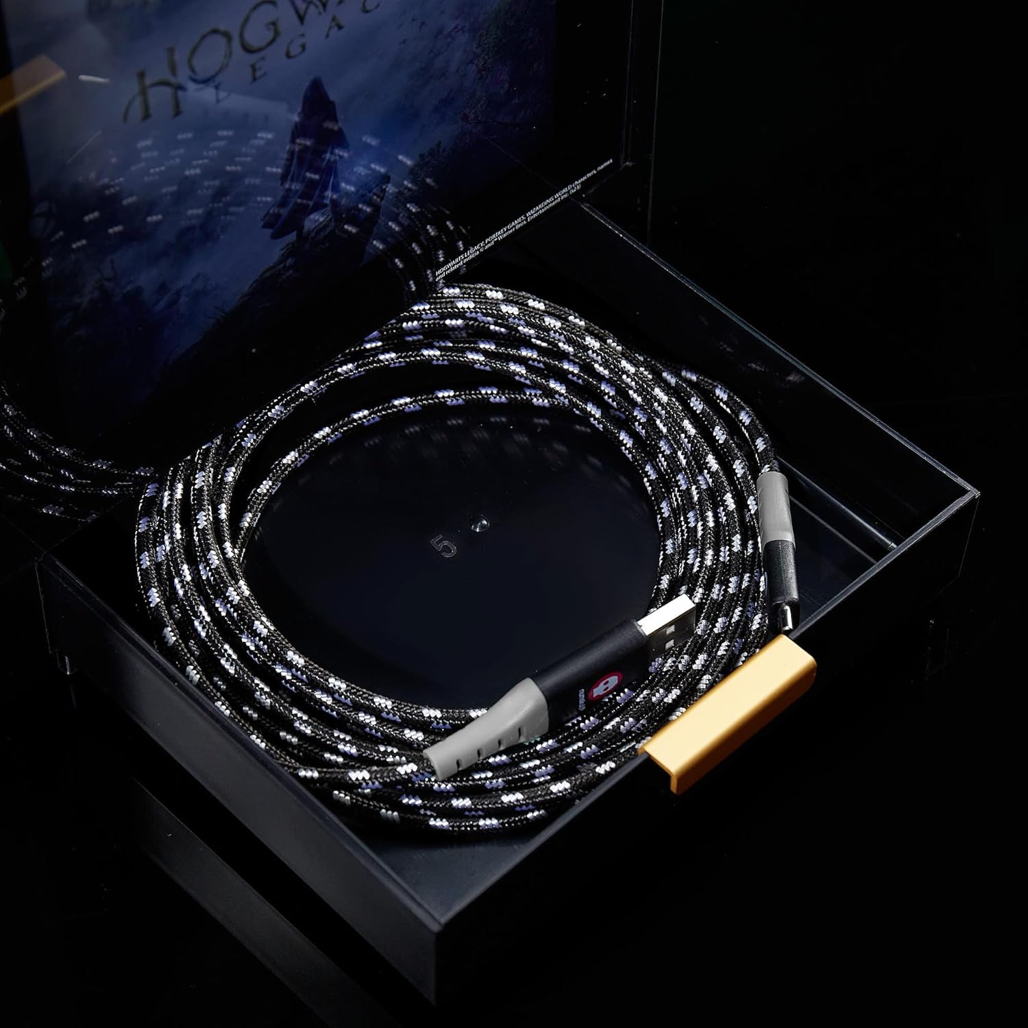 Numskull Official Hogwarts Legacy LED Light Gaming Locker, Controller Holder & Headset Stand for PS4/PS5 & Xbox Series X|S - Multiple LED Lighting Settings - Official Harry Potter Merchandise - Image 5