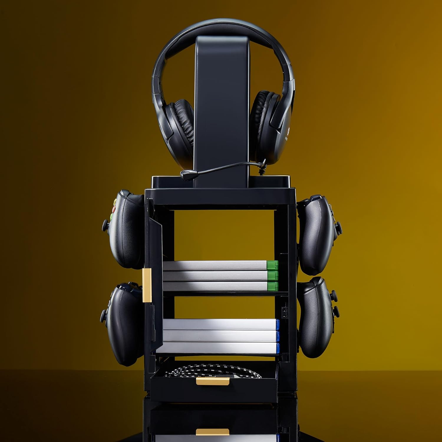 Numskull Official Hogwarts Legacy LED Light Gaming Locker, Controller Holder & Headset Stand for PS4/PS5 & Xbox Series X|S - Multiple LED Lighting Settings - Official Harry Potter Merchandise - Image 2