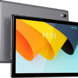 BYYBUO Tablet 10.1 inch Android 14 Tablets,6GB RAM+64GB ROM Quad-Core Processor 5000mAh Battery, 1280x800 IPS HD Touchscreen 5MP+8MP Camera, Bluetooth,WiFi (Grey)