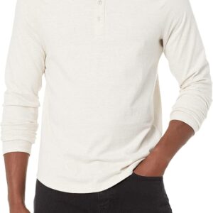 Amazon Essentials Men's Slim-Fit Long-Sleeve Henley Shirt