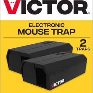 Victor Humane Mouse Traps Indoor for Home - M250BSR-2 - No Touch Electric Mouse Traps for Home, Pack of 2