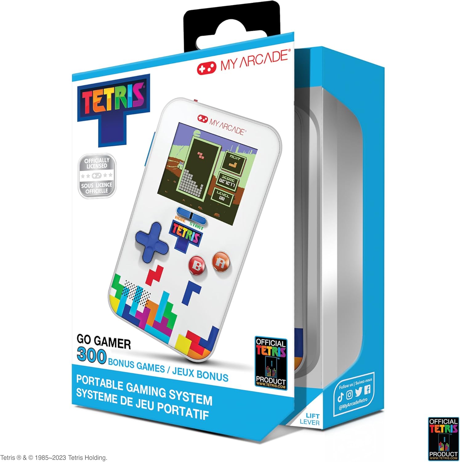 My Arcade Tetris Go Gamer : Retro Video Game, Handheld Tetris Console with 301 Games for Kids and Adults, 2.5 Inch Screen - Image 6
