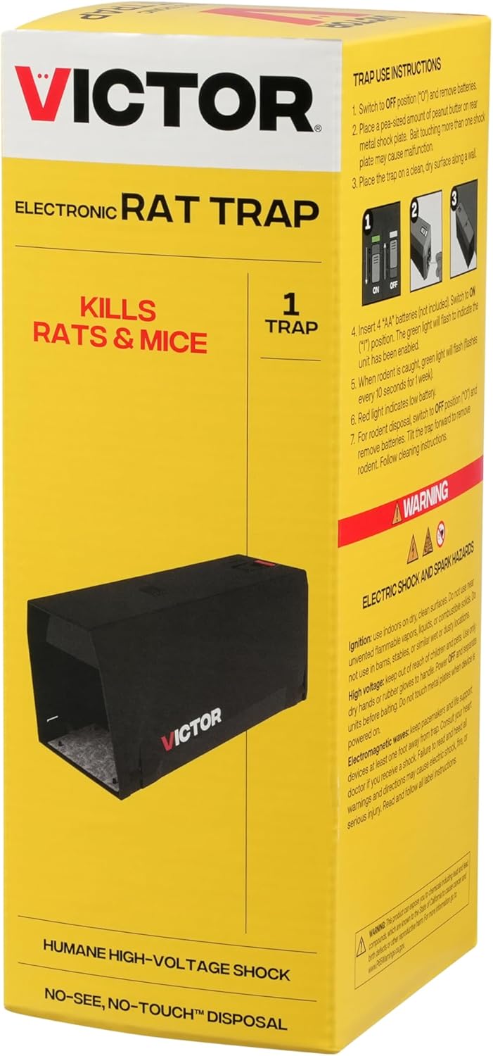 Victor M241B Indoor Electronic Rat Trap, Humane Electric Rat Traps Indoor for Home, No Touch, No See Traps - Image 5