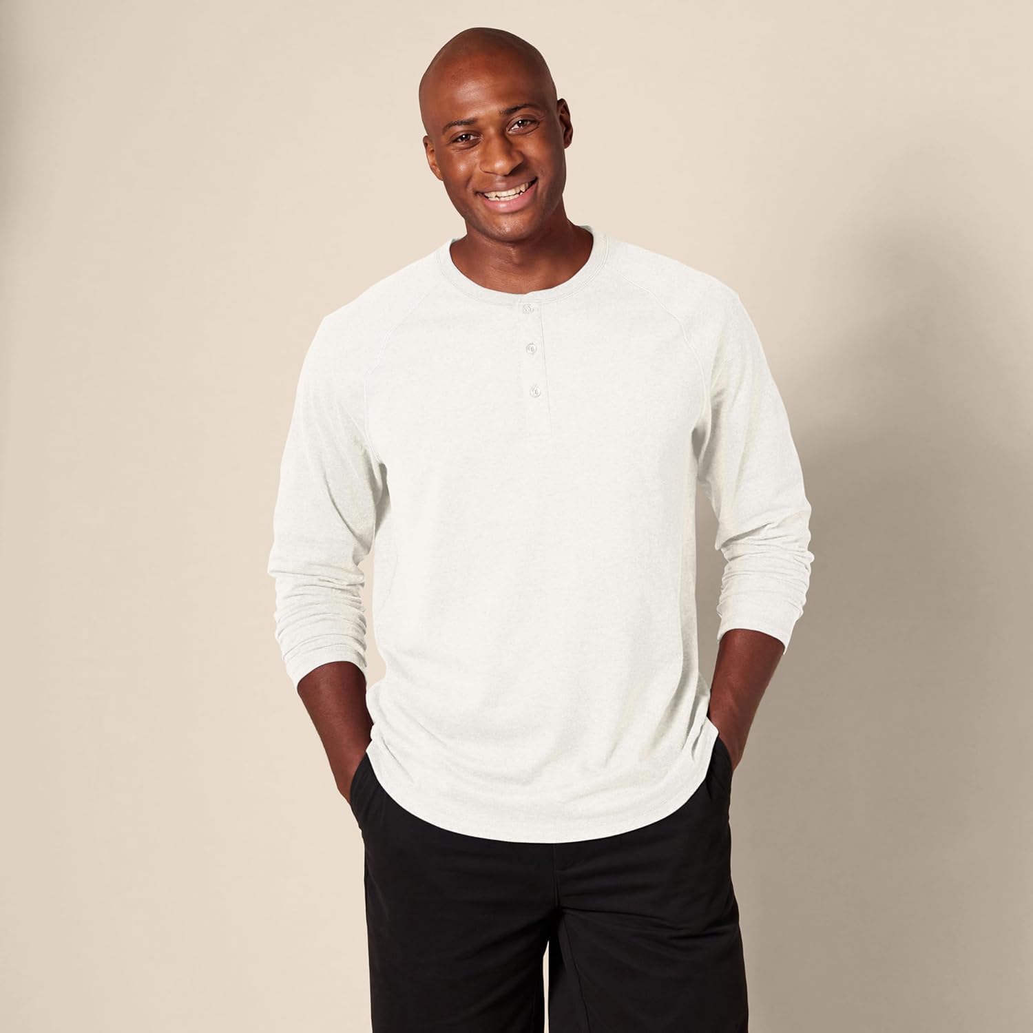 Amazon Essentials Men's Slim-Fit Long-Sleeve Henley Shirt - Image 6