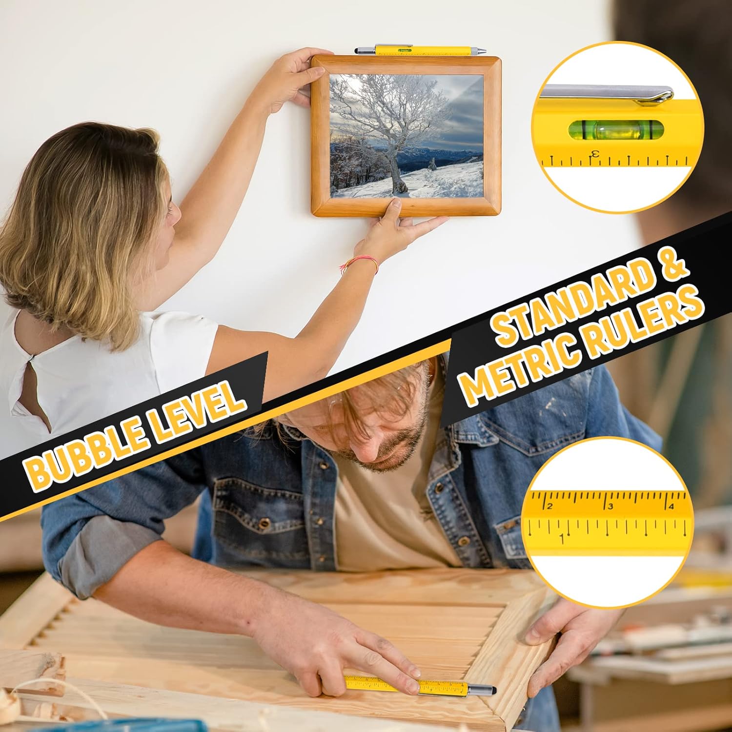 BIIB Stocking Stuffers for Adults Men Him, Multitool Pen Gifts for Men Dad Grandpa Him, Dad Mens Gifts for Christmas, Mens Stocking Stuffers 2025, White Elephant Gifts for Adults DIY Handyman Gadgets - Image 6