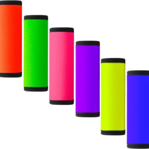 Luggage Handle Wrap 6 Pack-Neoprene Luggage Handle Wraps for Suitcase/Beach Bag/Backpacks Bright Suitcase Identifiers Travel Accessories for Airplane (6 Colors)