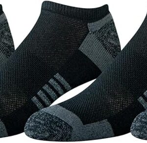 Amazon Essentials mens Cotton Performance Cushioned No Show Socks for Men, Breathable Athletic