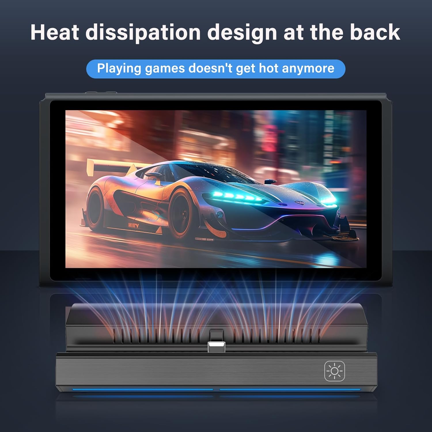 Switch Dock for Nintendo Switch/Switch OLED, Portable Switch Docking Station with 4K HDMI Output/USB3.0 Port, Replacement for Official Switch Dock(Incompatible with Nintendo Switch2) - Image 3