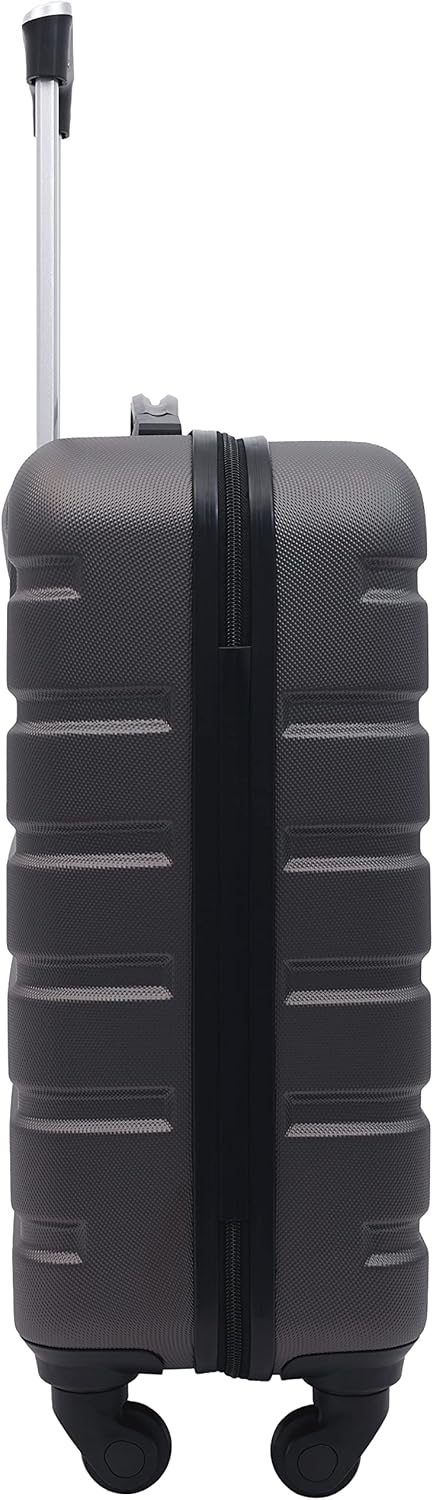 Wrangler 22" Hardside Spinner Carry-On Luggage, Charcoal - Image 4