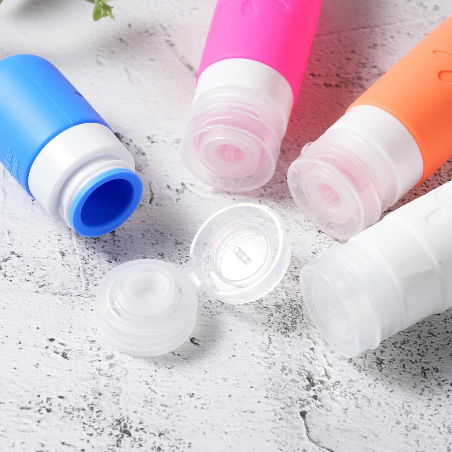 18 Pack travel Bottles for Toiletries, TSA Approved Silicone Travel Containers Leak Proof Refillable Travel Accessories for Shampoo Conditioner Lotion Body Wash(Multicolored D) - Image 3