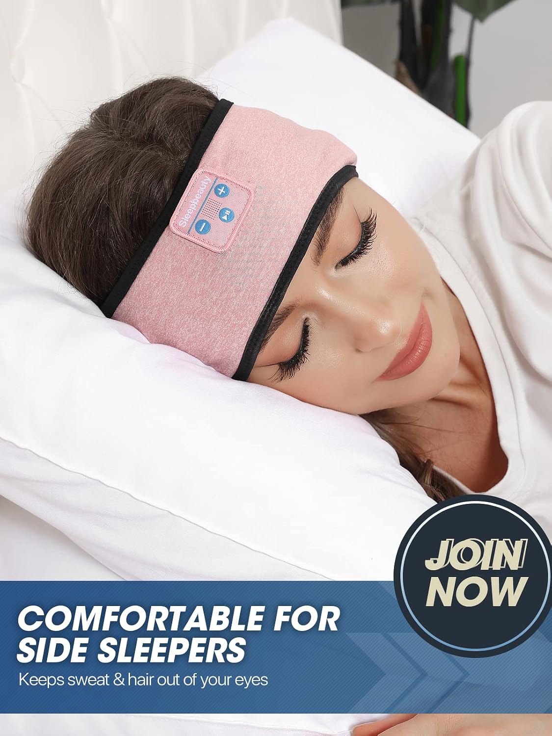 Sleep-Headphones-Wireless-Bluetooth-Headband - Comfy Sleeping Eye Mask Headphones Headset, Sport Headband Earbuds Electronics Tech Gadgets Christmas Birthday Gifts for Women Men Running - Image 3