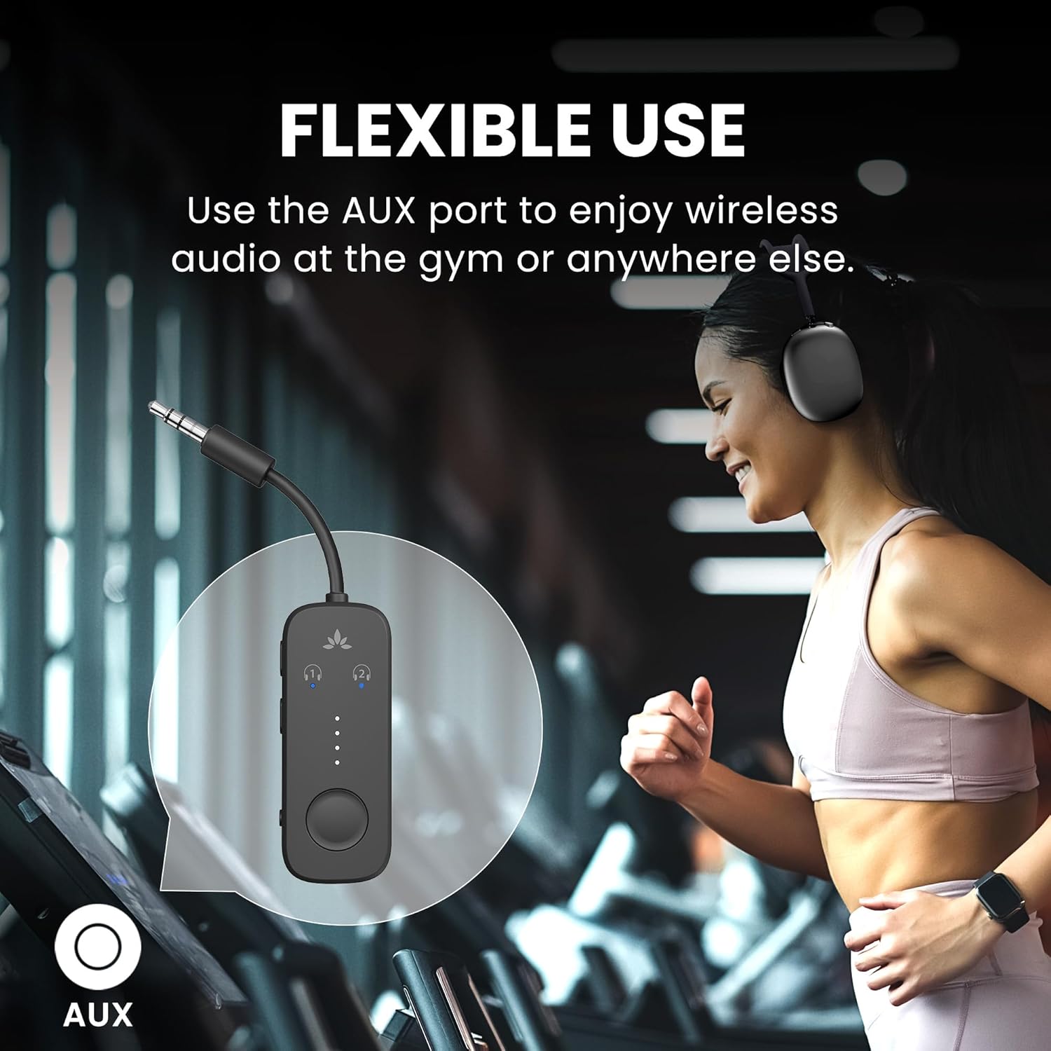 Avantree Relay - Premium Airplane Bluetooth Adapter with Advanced Qualcomm Chipset, 2 Headphones Support, 25hrs Play Time, aptX Adaptive & HD Audio Transmitter for Airpods, Bose & Travel Flight - Image 8