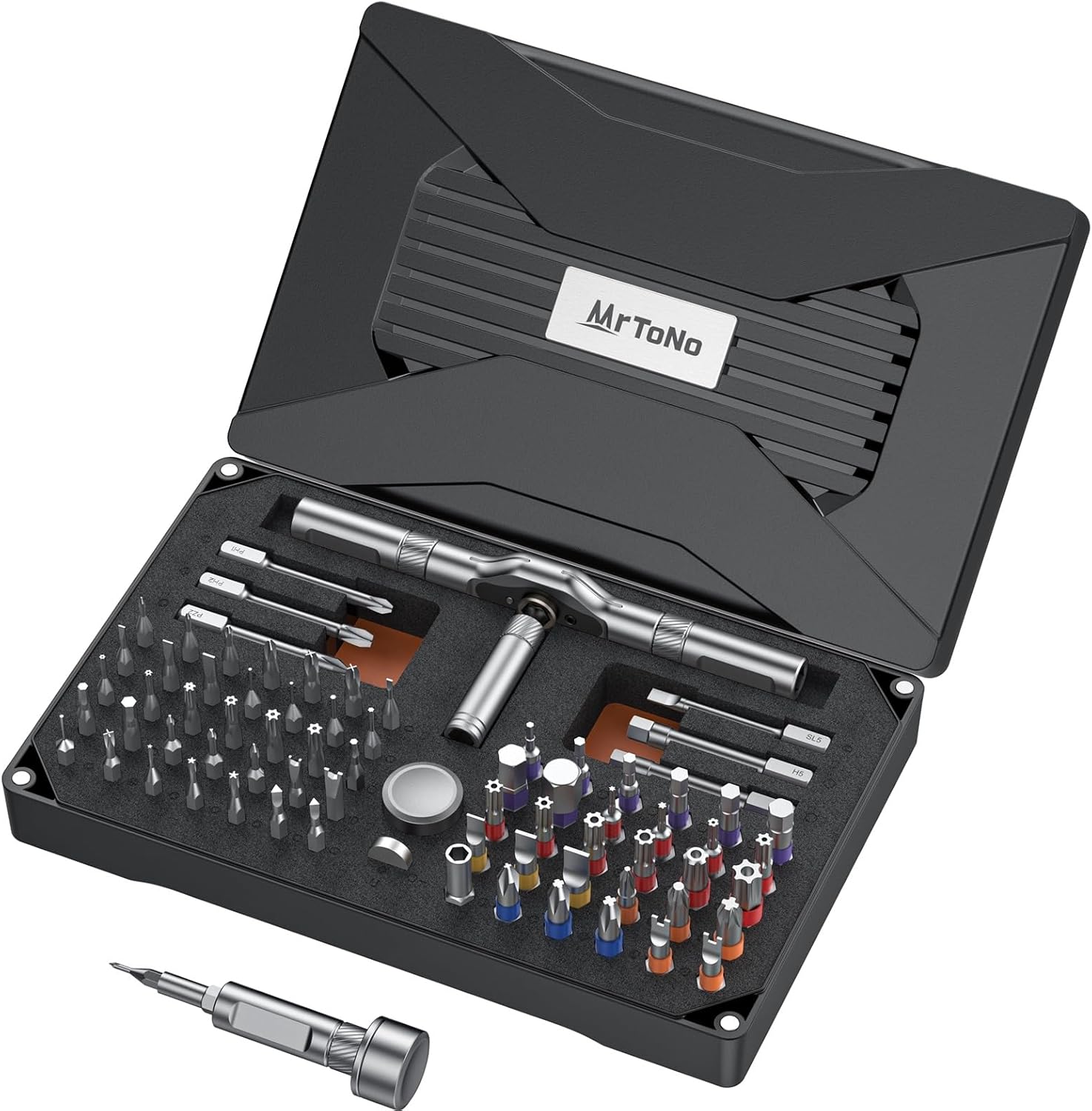 74 in 1 Magnetic Screwdriver Set, Ratchet Screw driver Set, Multi Bit Screwdriver Set with Detachable Handle, Repair Tool Kit for Furniture, Precision Electronics, Bicycle, Watch, DIY, Computer