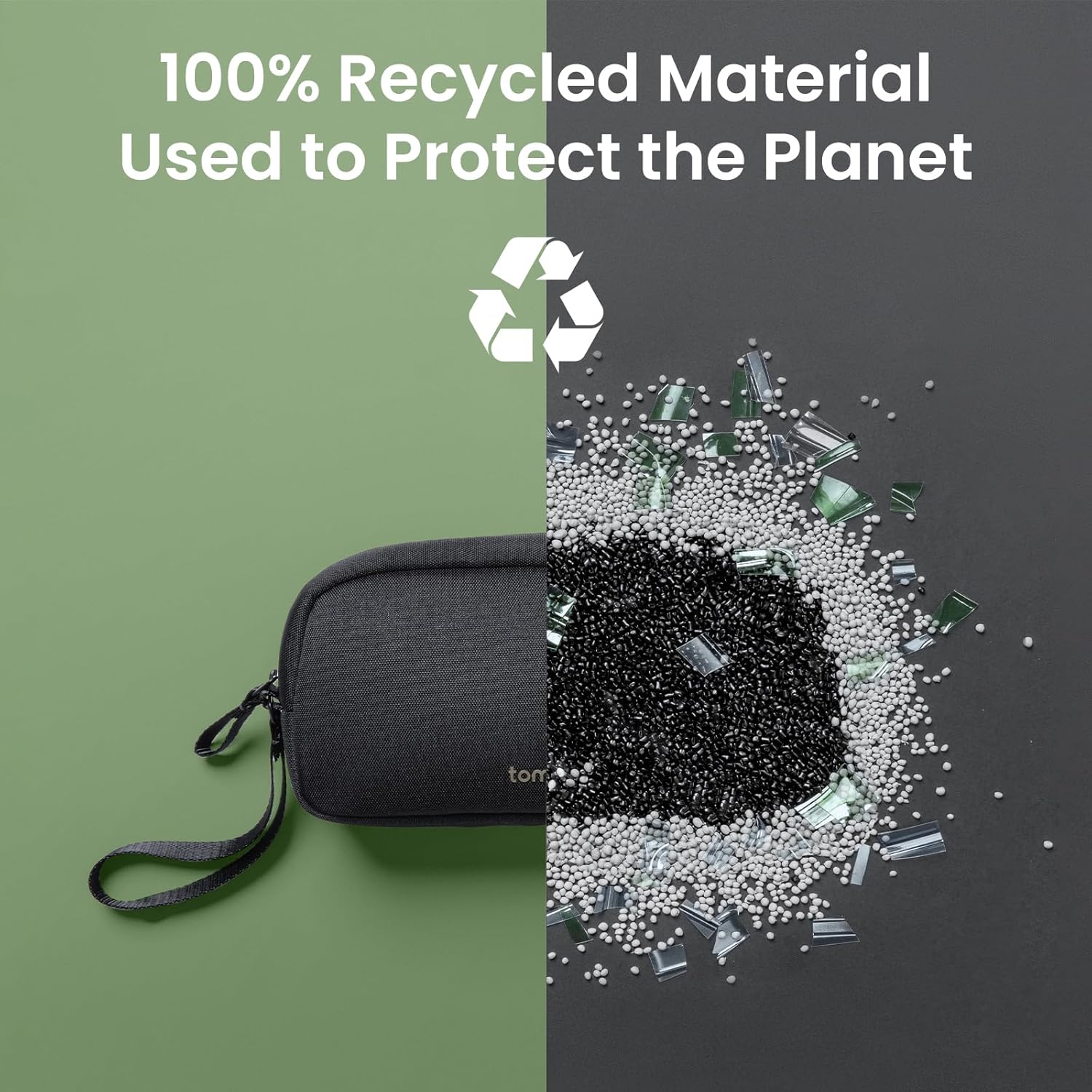 tomtoc Electronics Organizer Travel Case, Water Resistant Travel Bag Cable Organizer for Essentials, Tech Pouch Accessories Carry Storage for Cord, Phone, Cables, Airpods, USB Flash Drive, Daily Items - Image 6