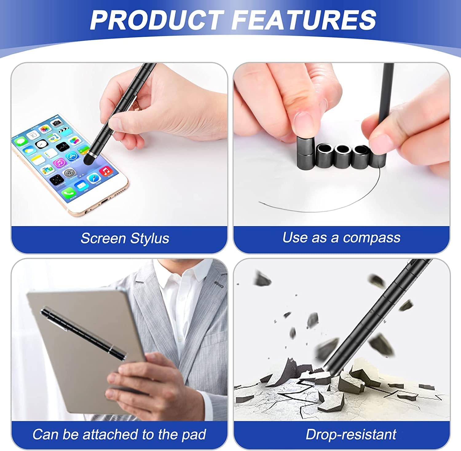 Fun Men Gifts Fidget Gel Pens - Unique Birthday Gift for Mens, Novelty Christmas Stocking Stuffers Easter Anniversary Valentines Day White Elephant Present Ideas Gadget, Cool Secret Santa Gift for Him - Image 5