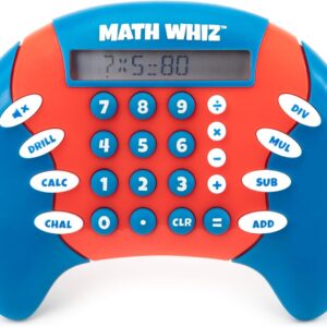 Educational Insights Math Whiz - Electronic Math Games, Addition, Subtraction, Division, and Multiplication Game, Handheld Games for Kids, Interactive STEM Learning Tools for Ages 6+